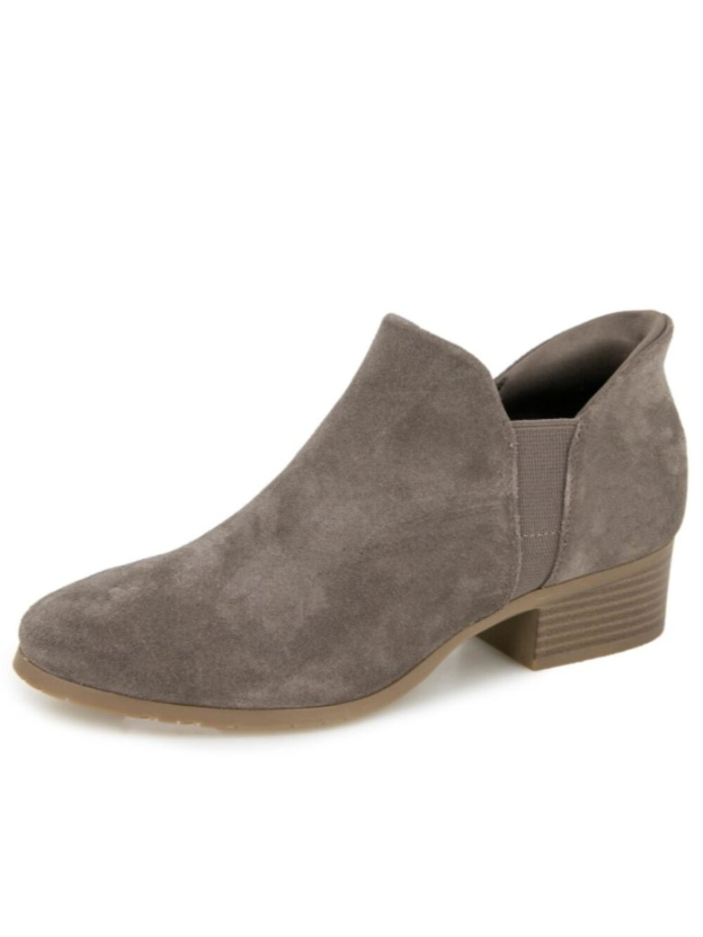 Kenneth Cole Reaction Sarafina Easy-On Ankle Boots – Concrete Suede – Size 5.5 (